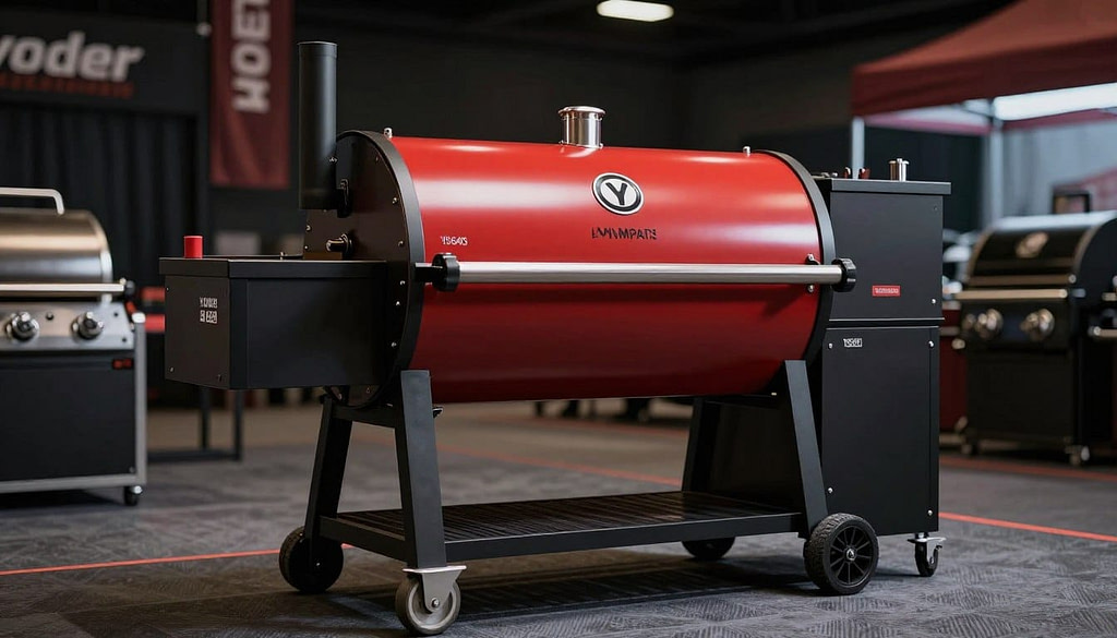 Yoder YS640s competition pellet smoker with heavy-duty construction Yoder YS640s competition pellet smoker with heavy-duty construction