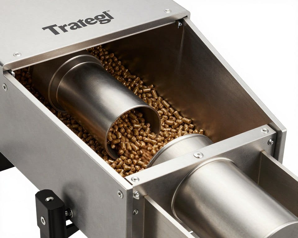 Traeger Timberline pellet hopper and automated feeding system Traeger Timberline pellet hopper and automated feeding system